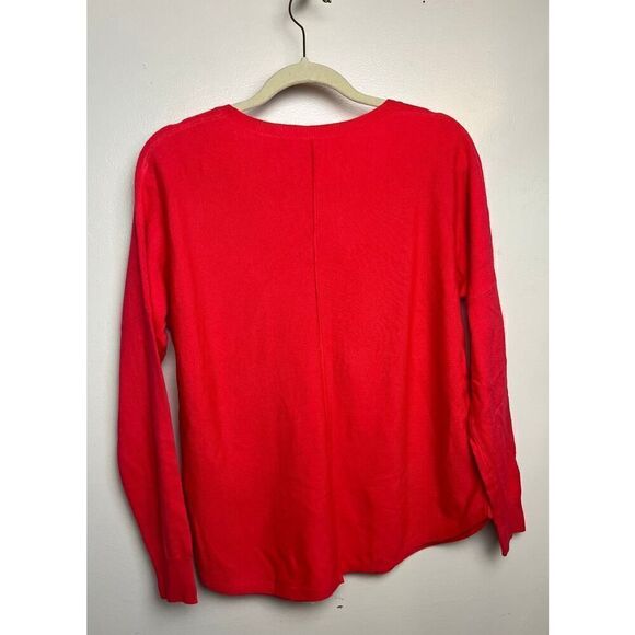 French Connection Red Crew Neck Sweater NWT Sz. M - Picture 4 of 6